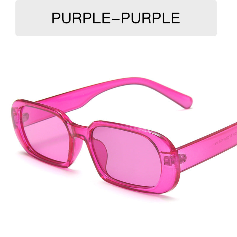 Retro Small Frame Sunglasses | Colorful Fashion Sunglasses - Frazeshop