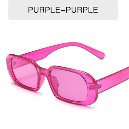 Retro Small Frame Sunglasses | Colorful Fashion Sunglasses - Frazeshop