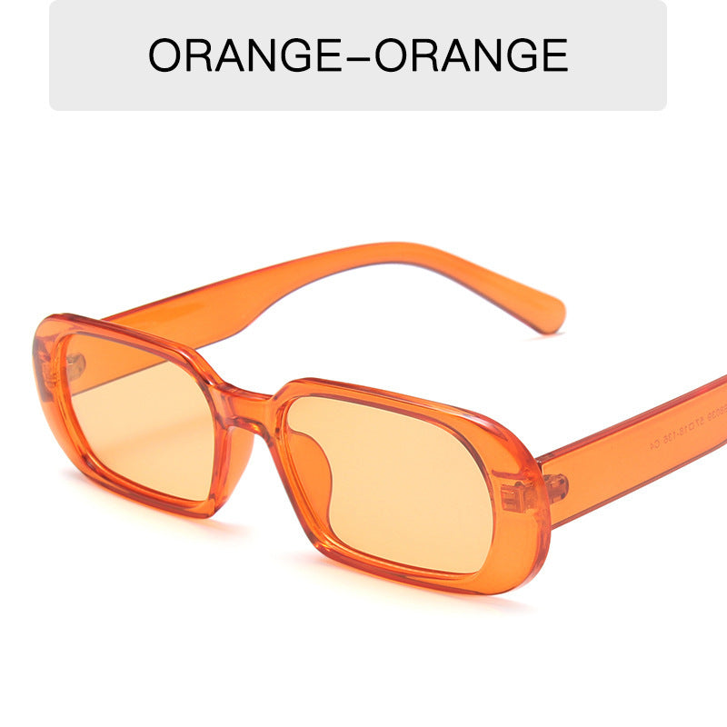 Retro Small Frame Sunglasses | Colorful Fashion Sunglasses - Frazeshop