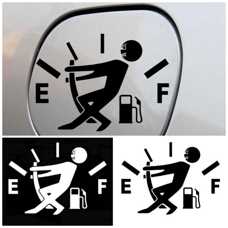Funny Car Sticker Pull Fuel Tank Pointer Ef Fuel Tank  Car Sticker Fuel Tank Vinyl Sticker Decal - Frazeshop