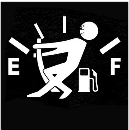 Funny Car Sticker Pull Fuel Tank Pointer Ef Fuel Tank  Car Sticker Fuel Tank Vinyl Sticker Decal - Frazeshop