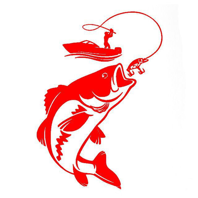Fishing Car Stickers Fish Car Stickers Wall Stickers Waterproof Stickers - Frazeshop