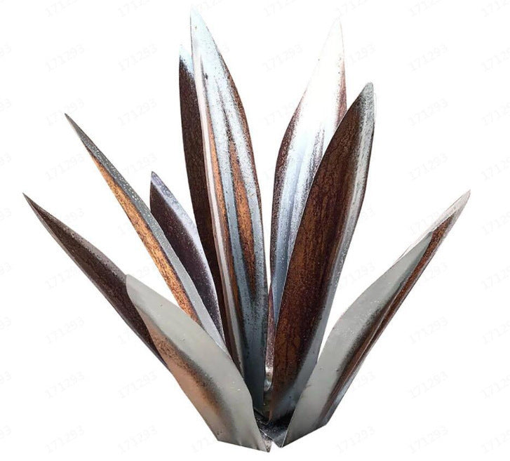 Metal Art Leaves | Tequila Rustic Sculpture | Rust Garden Yard Art Statues - Frazeshop