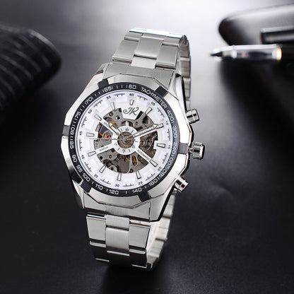 Men's Mechanical Watch Steel Band Fashion Watch - Frazeshop