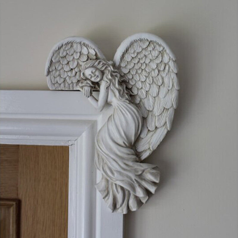 Door Frame Angel Wings Wall Sculpture - Frazeshop