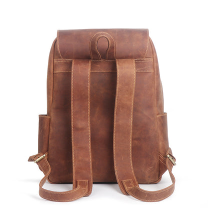 Luxury Leather Retro Backpack - Frazeshop