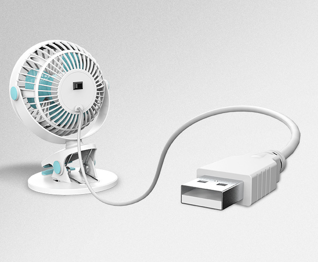 Mini Clip-on USB Desktop Fan - Frazeshop