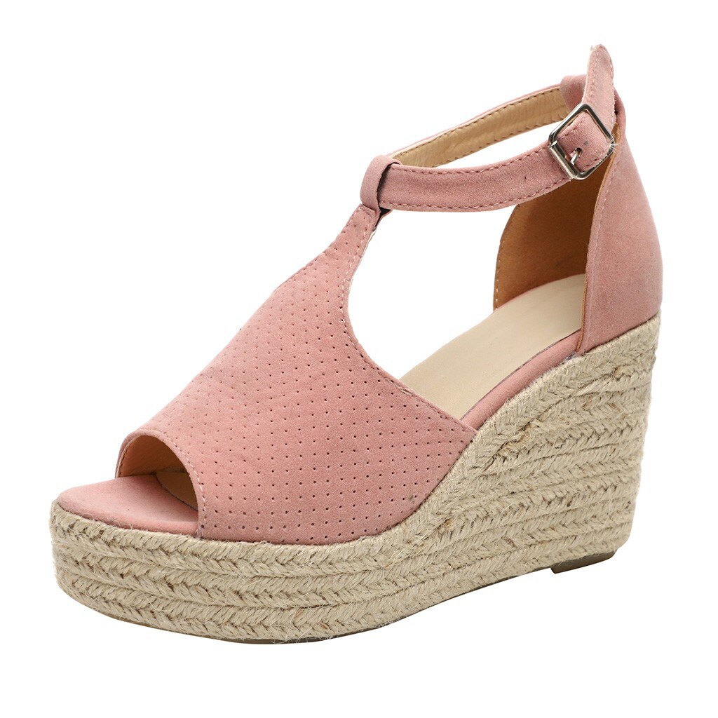Straw Wedge Women's Heels