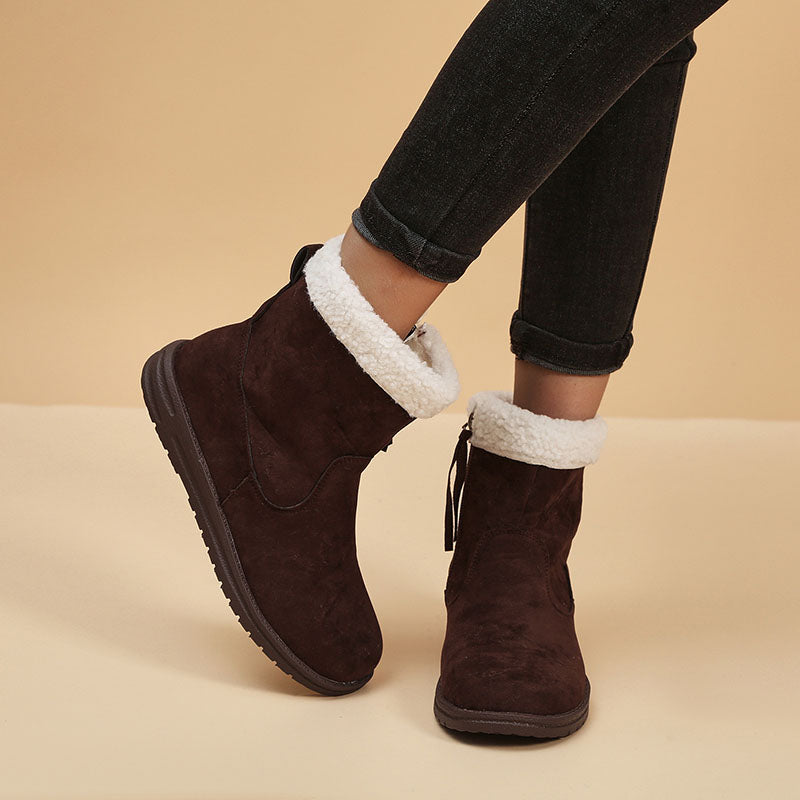 Warm Fleece Short Boots - Frazeshop