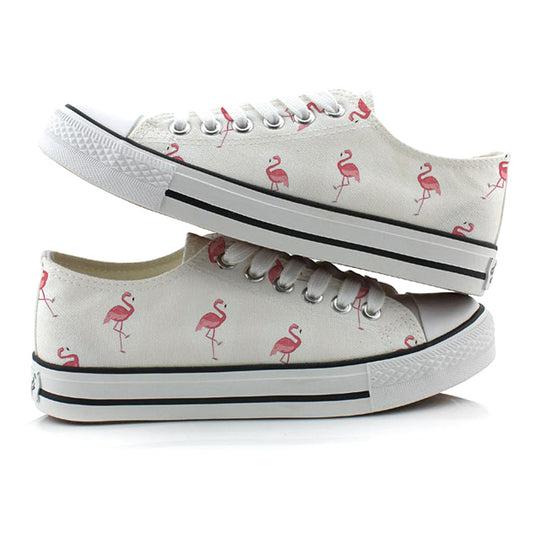 Flamingo canvas shoes - Frazeshop