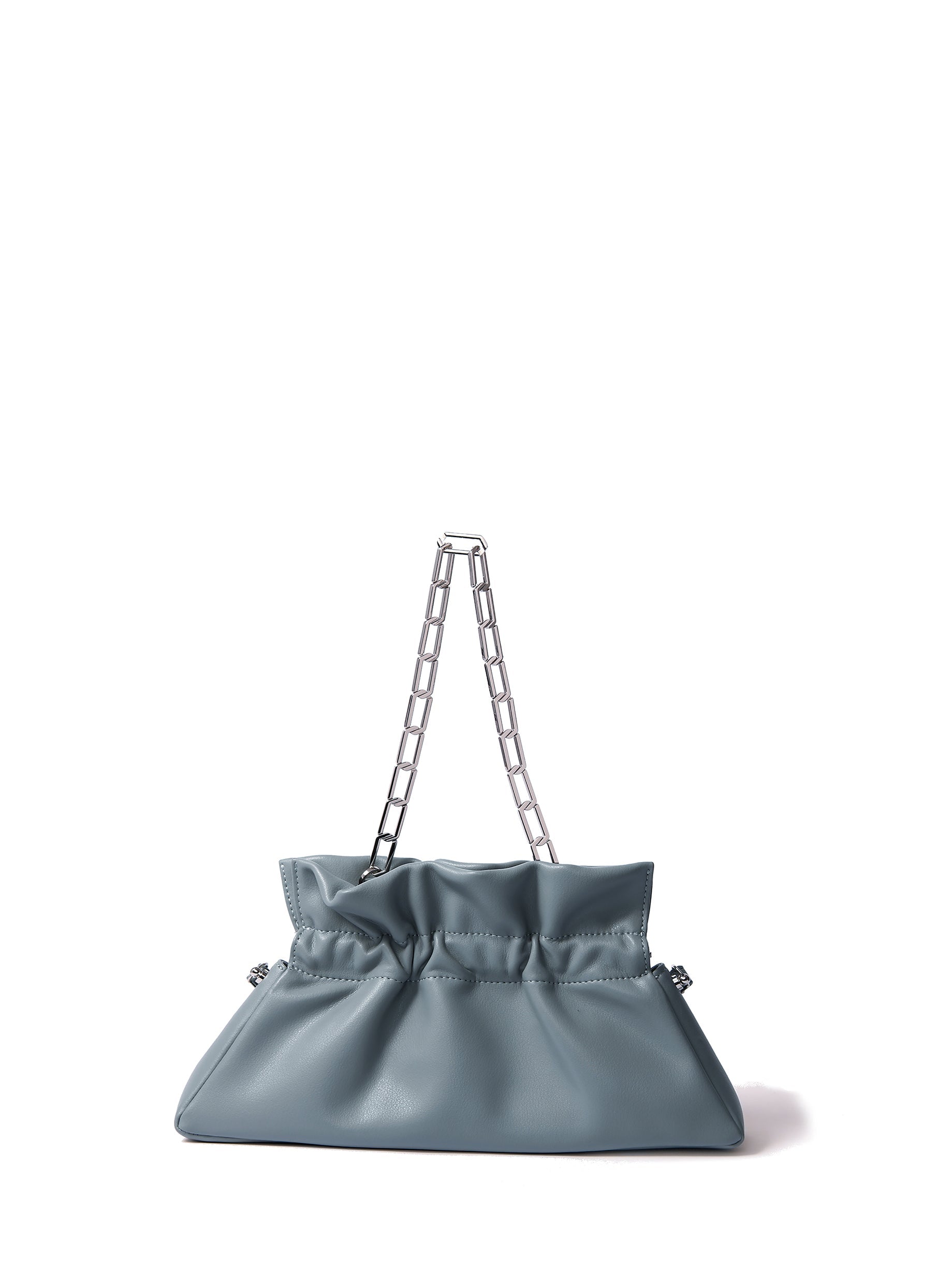 Mila Bag in Smooth Leather, Haze Blue - Frazeshop