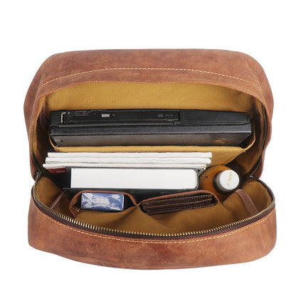 Luxury Leather Retro Backpack - Frazeshop