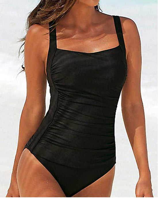 Women's Swimwear with Solid Shoulder Straps - Frazeshop