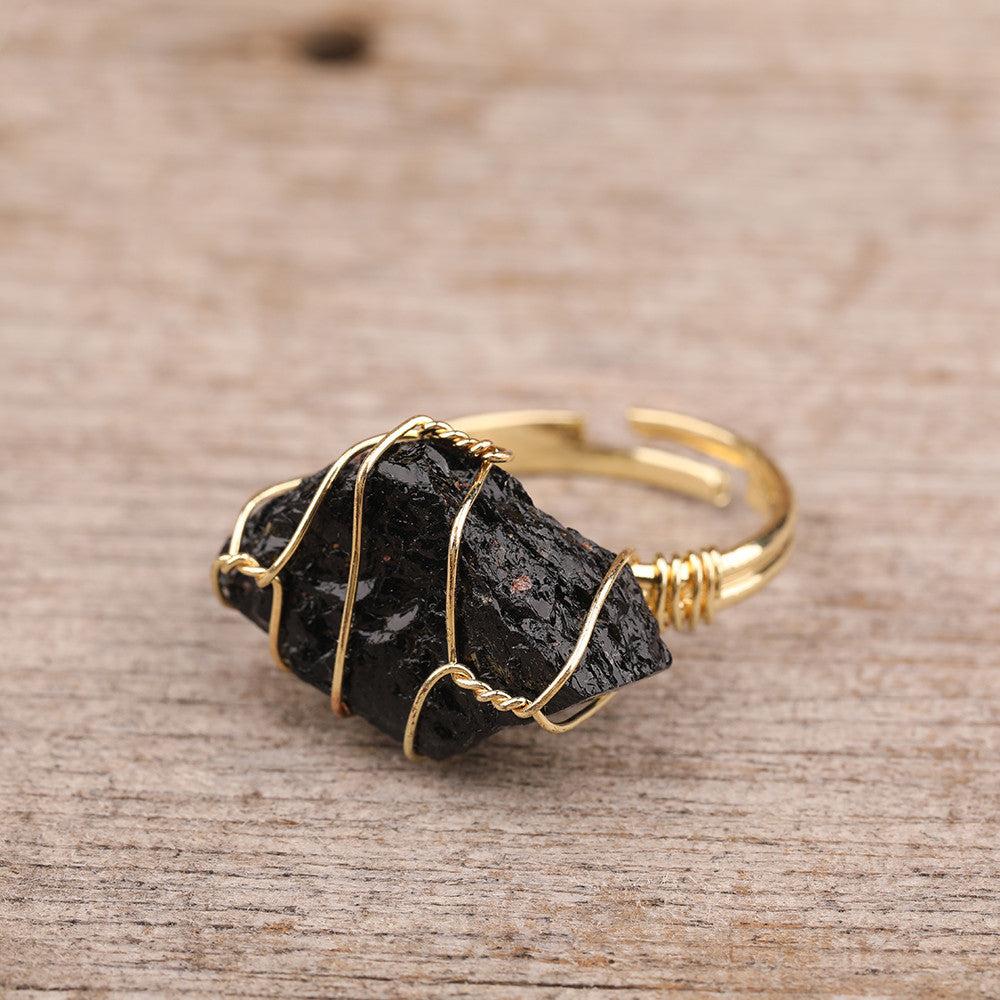 Natural Gemstone Ring - Frazeshop