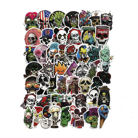 Skull Head Vinyl Waterproof Car Sticker - Frazeshop