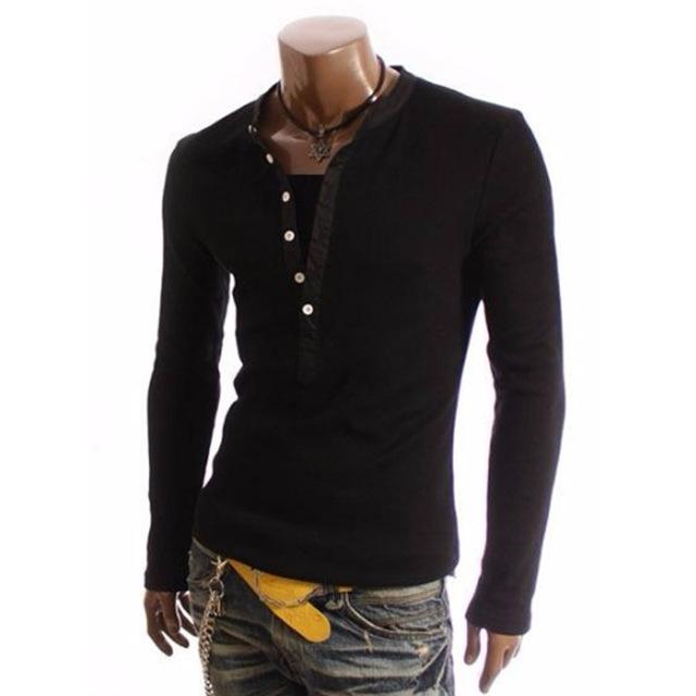 British Style Mens V-neck T-Shirt - Frazeshop
