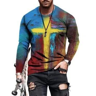 Mens Letter Crew Neck Slim Fit Casual Print T Shirt - Frazeshop