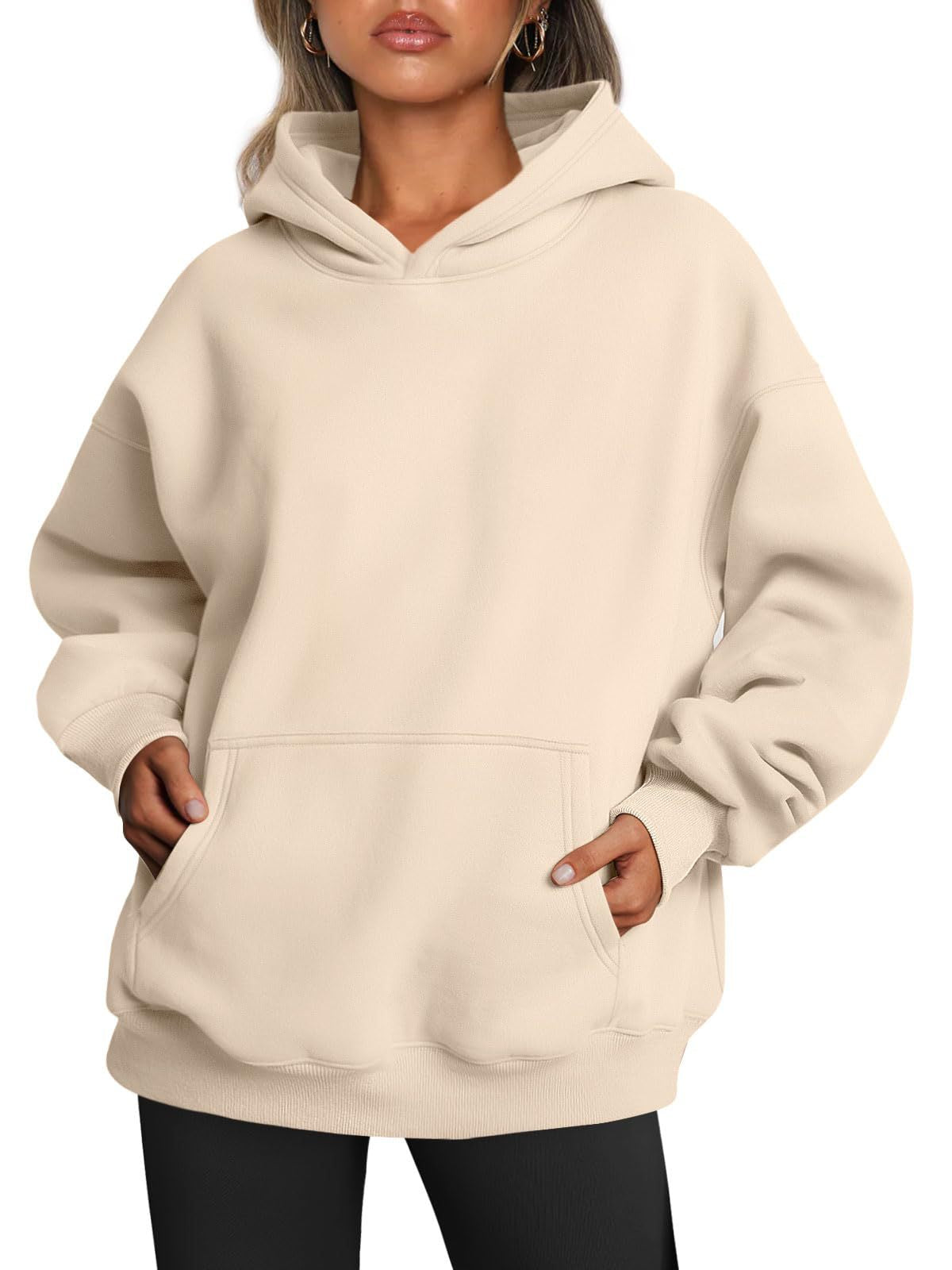 Women's Oversized Hoodies (Fleece w/Pocket) - Frazeshop