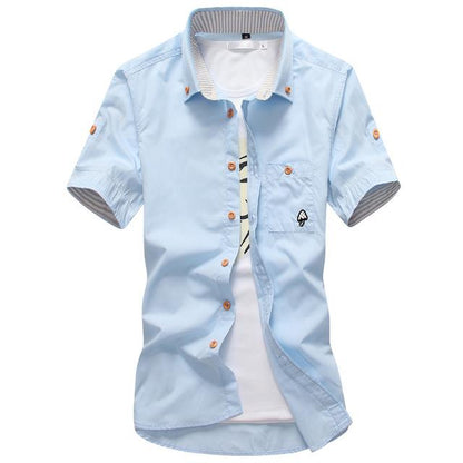 Embroidery Mens Shirts - Frazeshop
