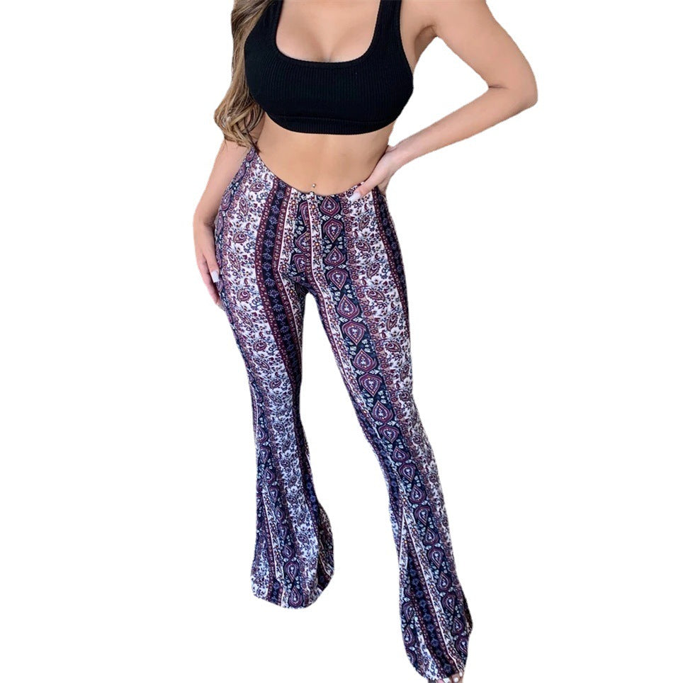 Women's High Waisted Flare Pants - Frazeshop