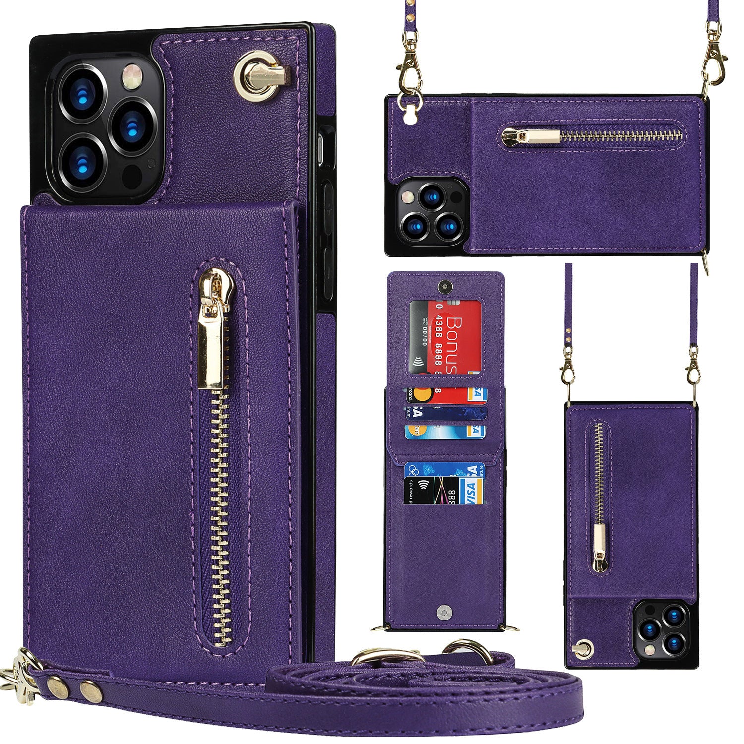 Zipper Crossbody Phone Case - Frazeshop