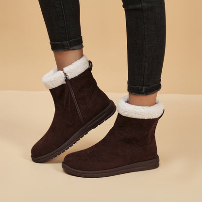 Warm Fleece Short Boots - Frazeshop