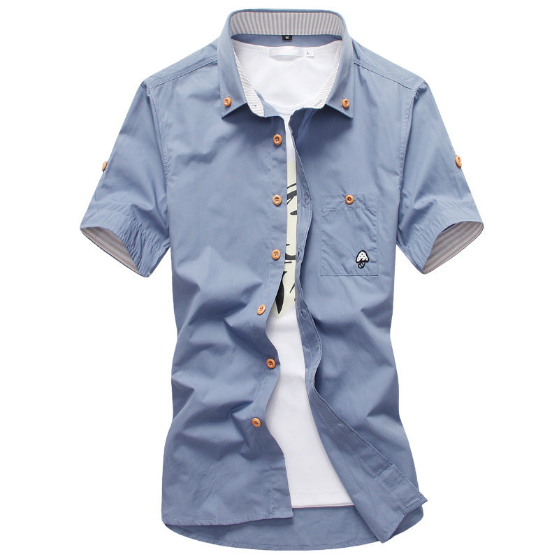 Embroidery Mens Shirts - Frazeshop