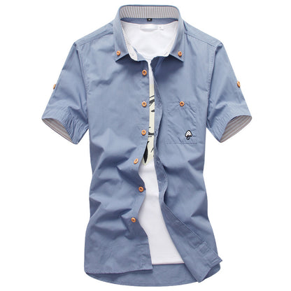 Embroidery Mens Shirts - Frazeshop