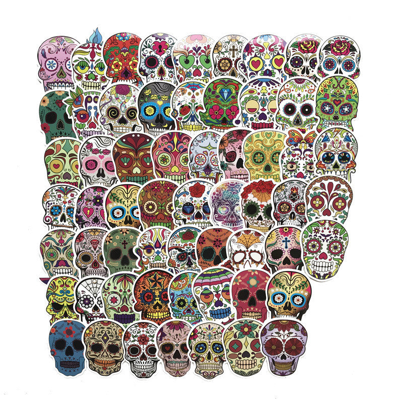 Skull Head Vinyl Waterproof Car Sticker - Frazeshop