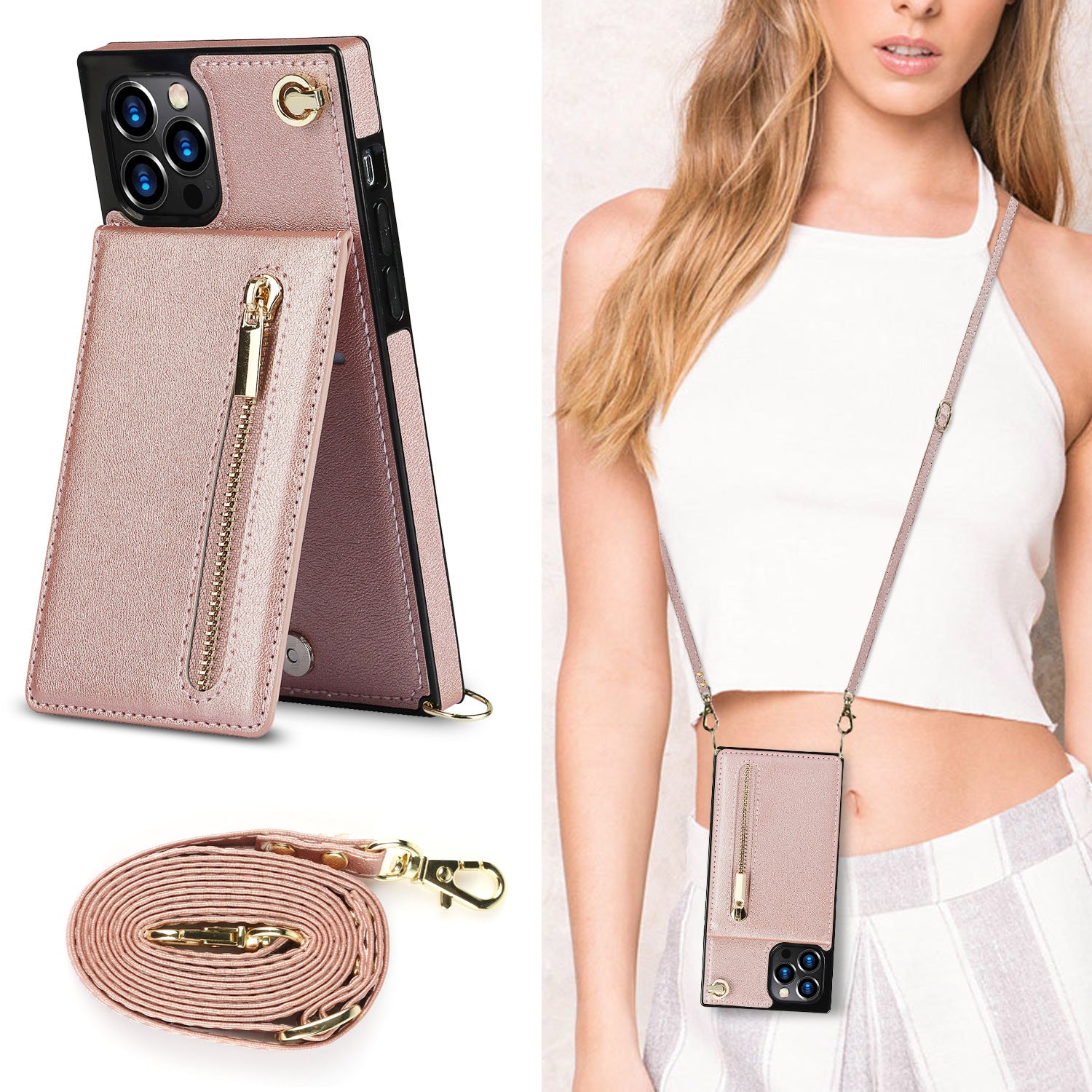 Zipper Crossbody Phone Case - Frazeshop