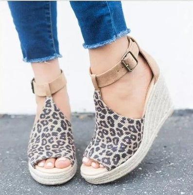 Straw Wedge Women's Heels