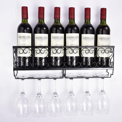 Wall Mount Metal Wine Rack - Frazeshop