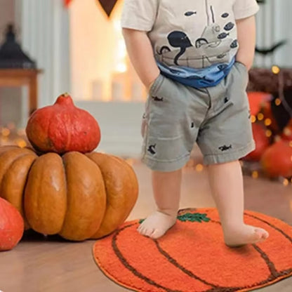 Halloween Pumpkin Bath Rug