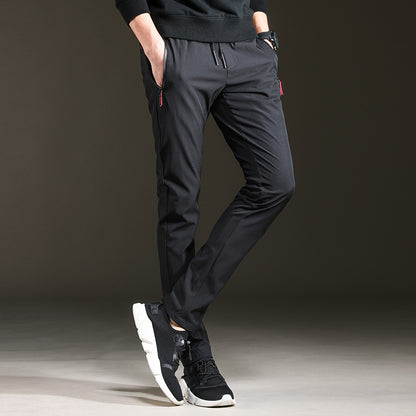 Trendy Slim Mens Pants Loose Cropped Sweatpants - Frazeshop