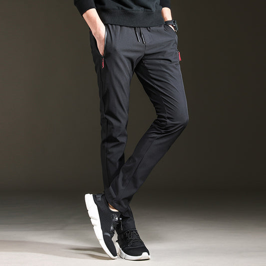 Trendy Slim Mens Pants Loose Cropped Sweatpants - Frazeshop