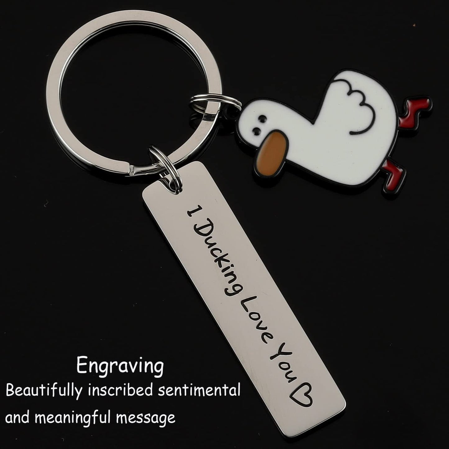 Funny Duck Pun Keychain - Frazeshop