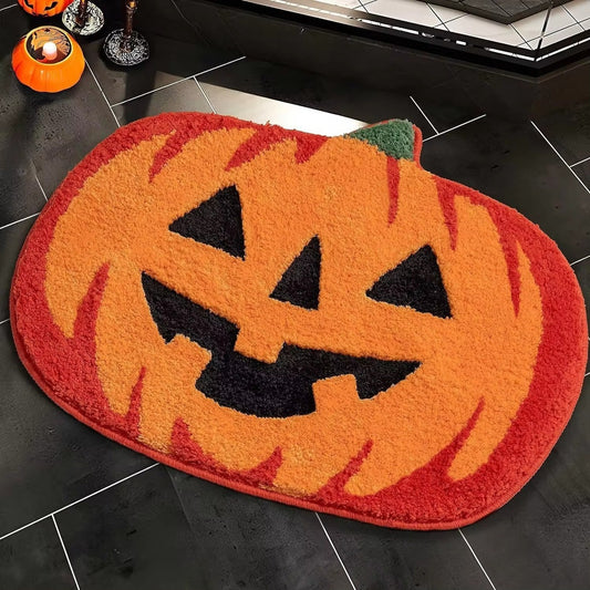 Halloween Pumpkin Bath Rug