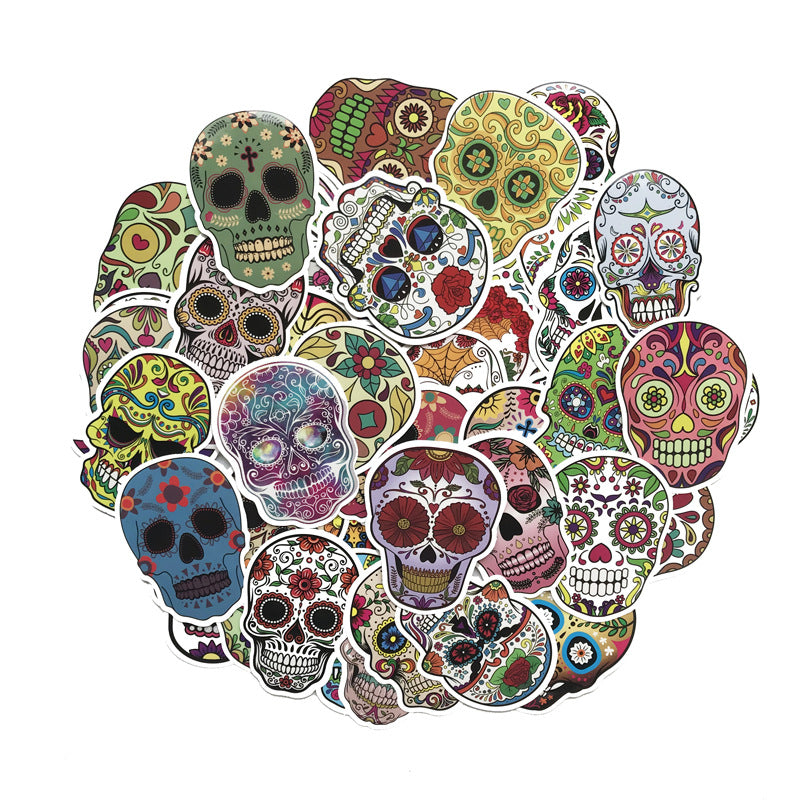 Skull Head Vinyl Waterproof Car Sticker - Frazeshop