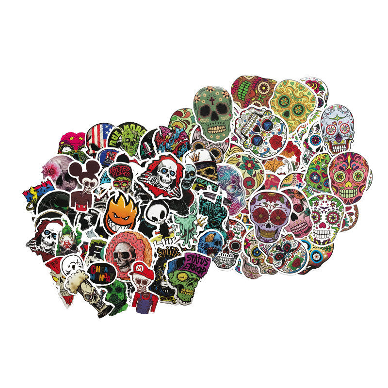 Skull Head Vinyl Waterproof Car Sticker - Frazeshop