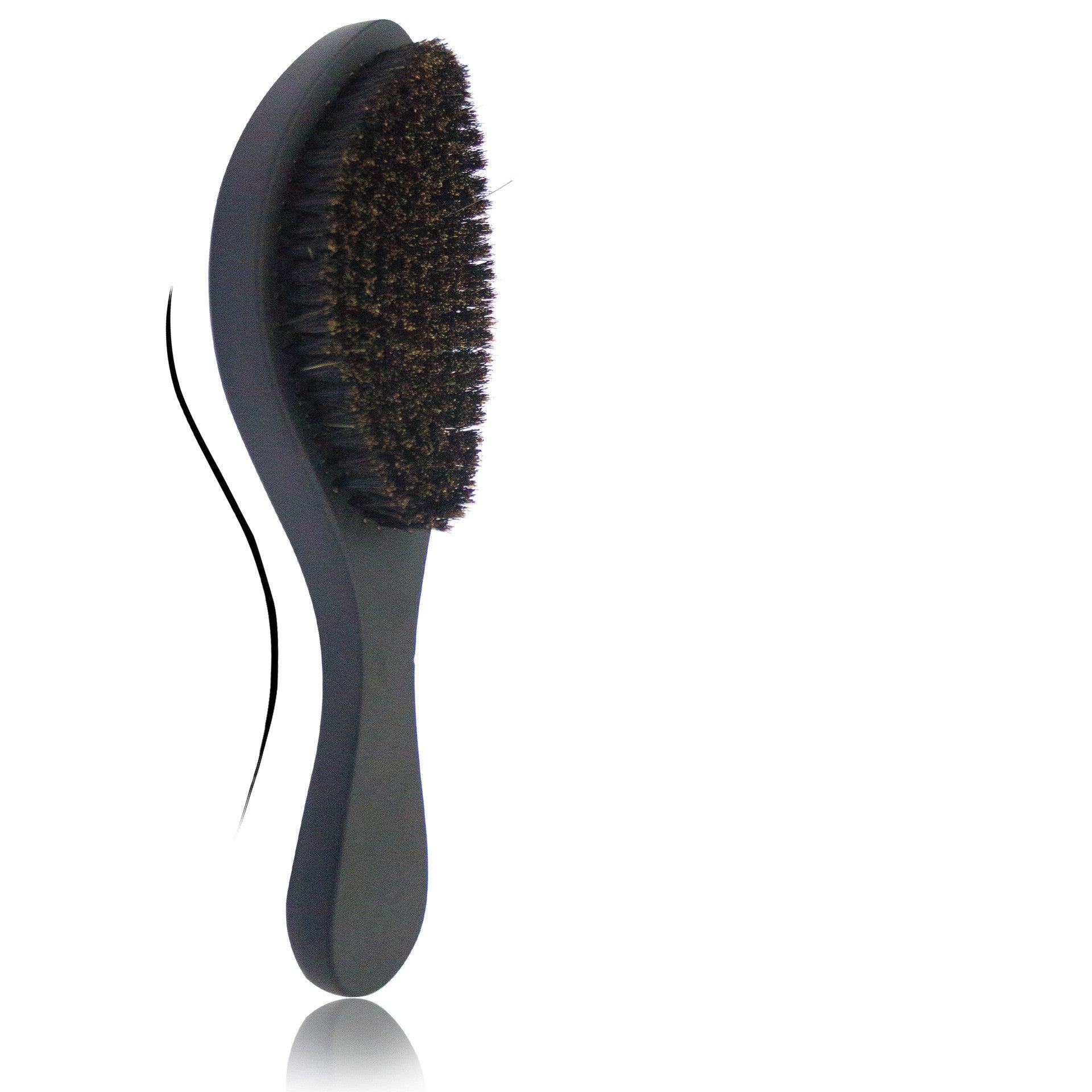 Mens Hair Straightening Beard Beech Wood Handle Oil Head Brush - Frazeshop