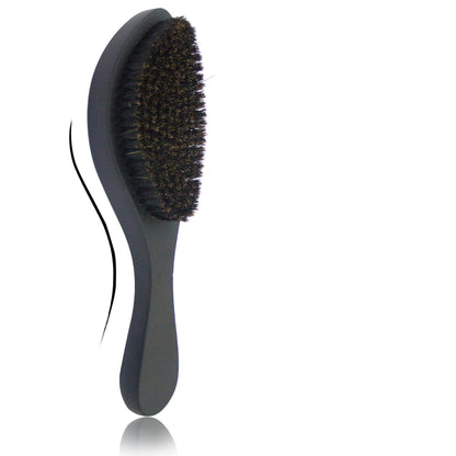 Mens Hair Straightening Beard Beech Wood Handle Oil Head Brush - Frazeshop
