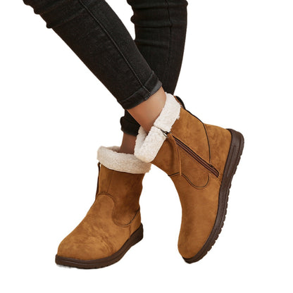 Warm Fleece Short Boots - Frazeshop