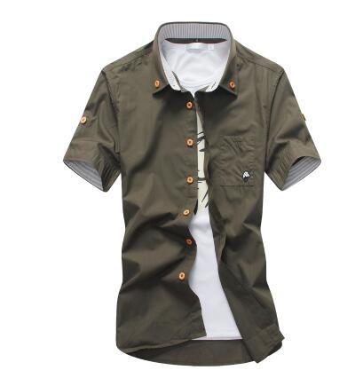 Embroidery Mens Shirts - Frazeshop