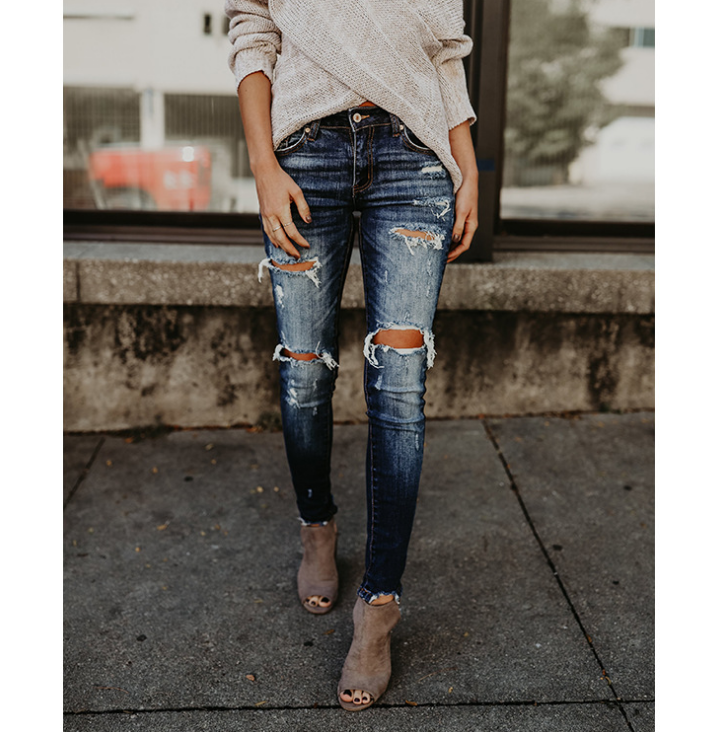 Women's mid-rise jeans - Frazeshop