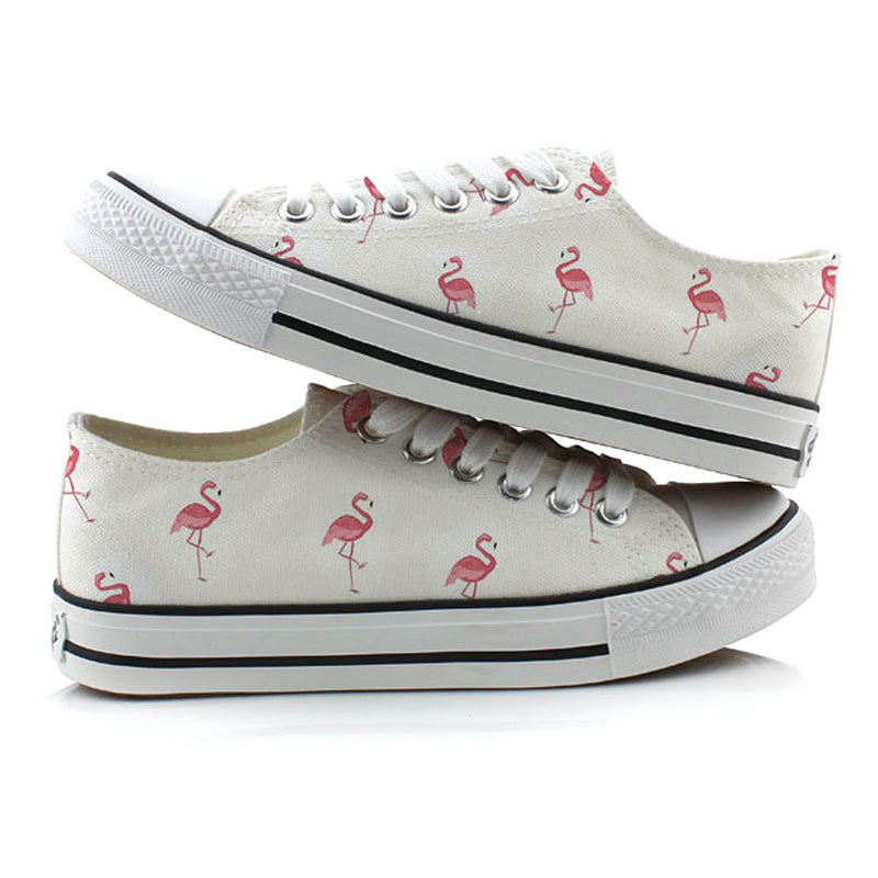 Flamingo canvas shoes - Frazeshop