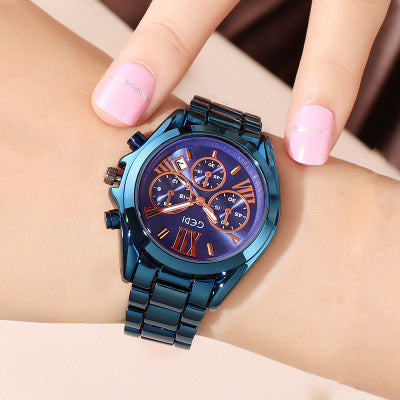 Luxury rose gold women casual watch - Frazeshop