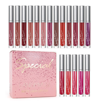 Lipstick 18 Count Lip Gloss Set Matte Velvet Lip Gloss - Frazeshop