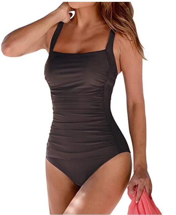 Women's Swimwear with Solid Shoulder Straps - Frazeshop