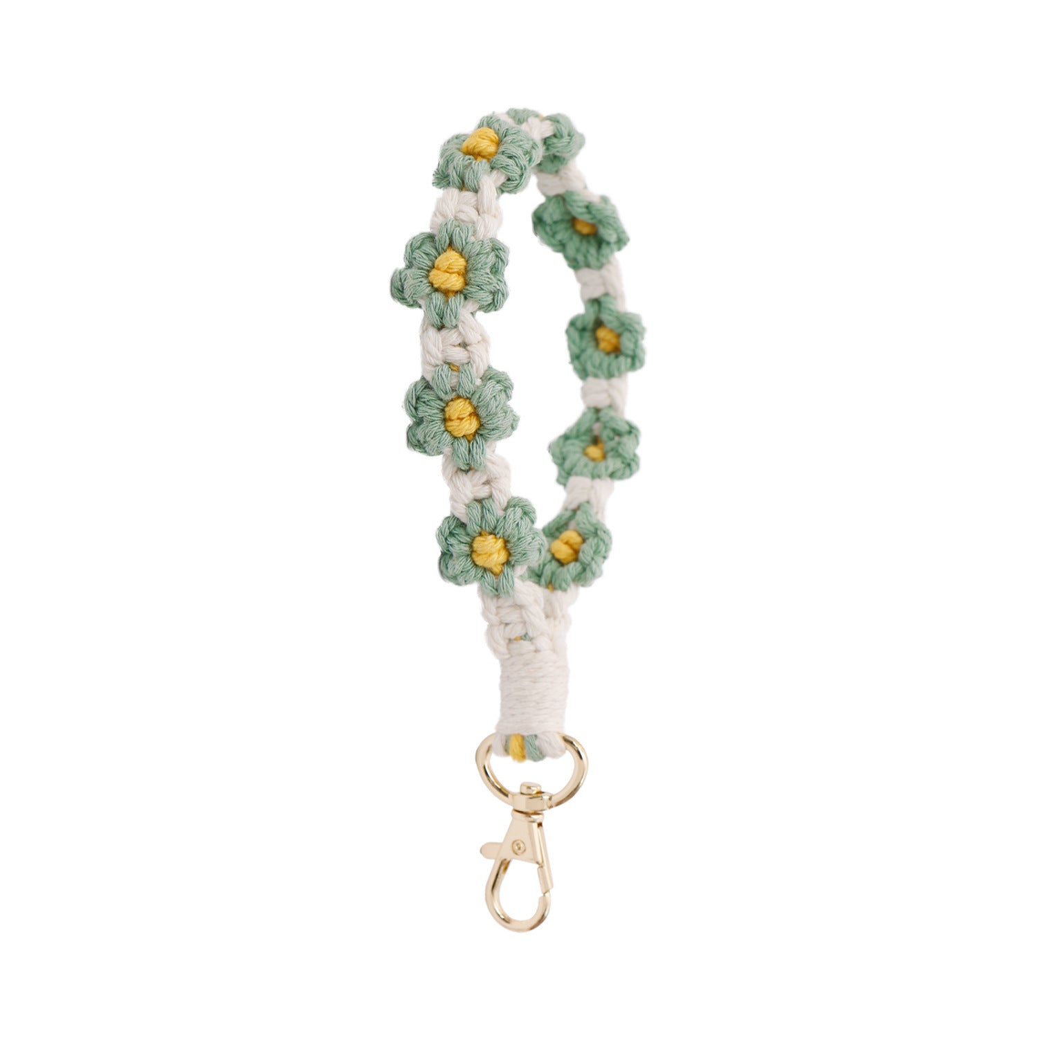 Hand-Woven Daisy Keychain - Frazeshop