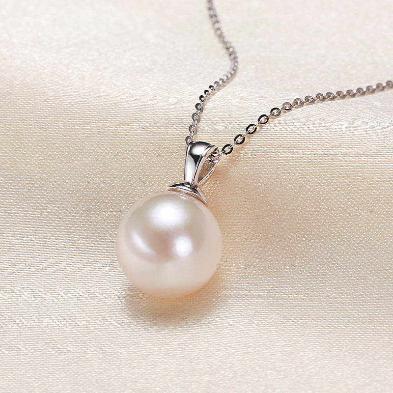 Silver Freshwater Pearl Necklace - Frazeshop